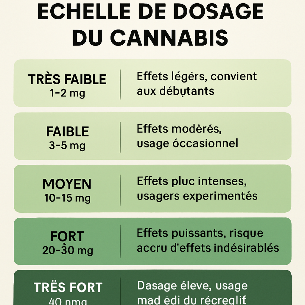 découvrez comment comprendre et utiliser les échelles de dosage du cannabis pour une consommation sûre et adaptée à vos besoins.
